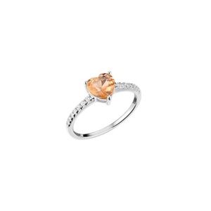 Tocara New Retired Tillie Ring Sterling Silver Amber Diami Size 9
